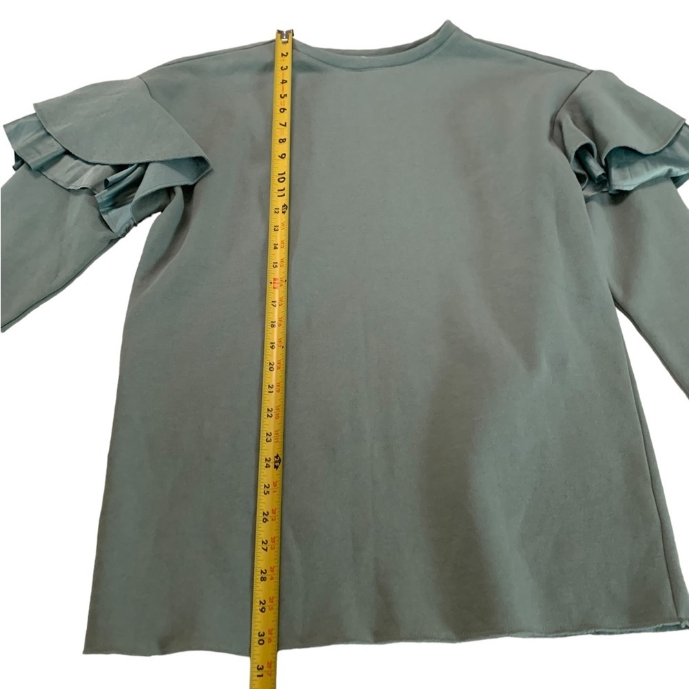 H&M Sweatshirt Dress Ruffle Size Small - Picture 11 of 15